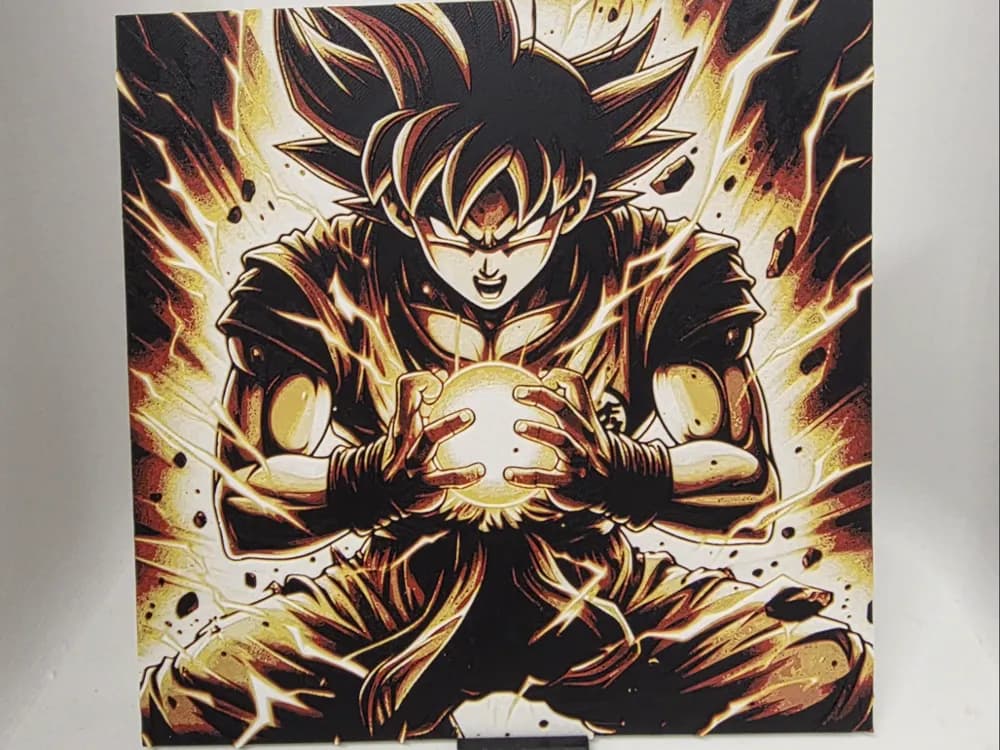 Goku Hueforge by Morganja HueForge model: Goku Hueforge by Morganja
