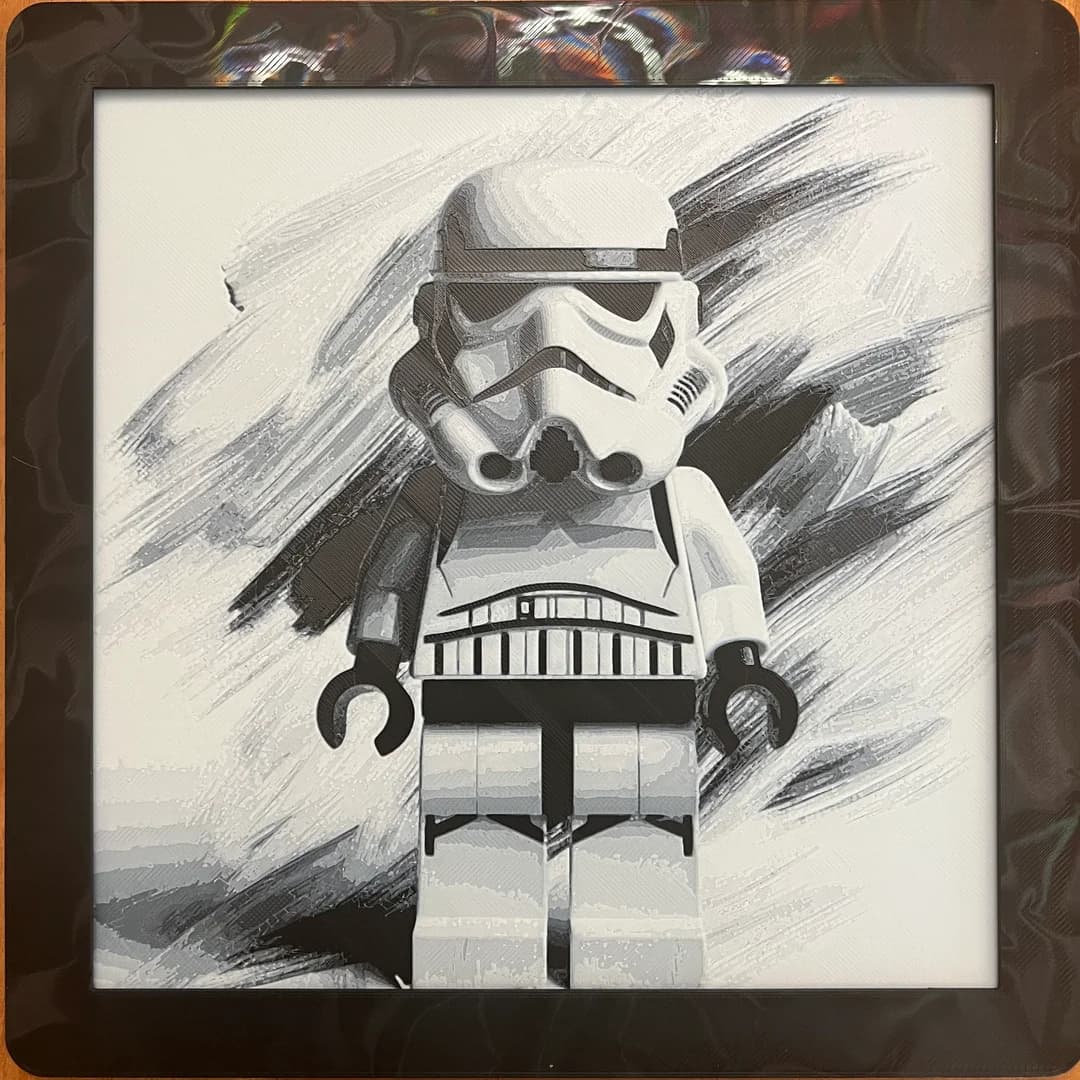 Lego Stormtrooper by JustBe 3D Printing HueForge model: Lego Stormtrooper by JustBe 3D Printing