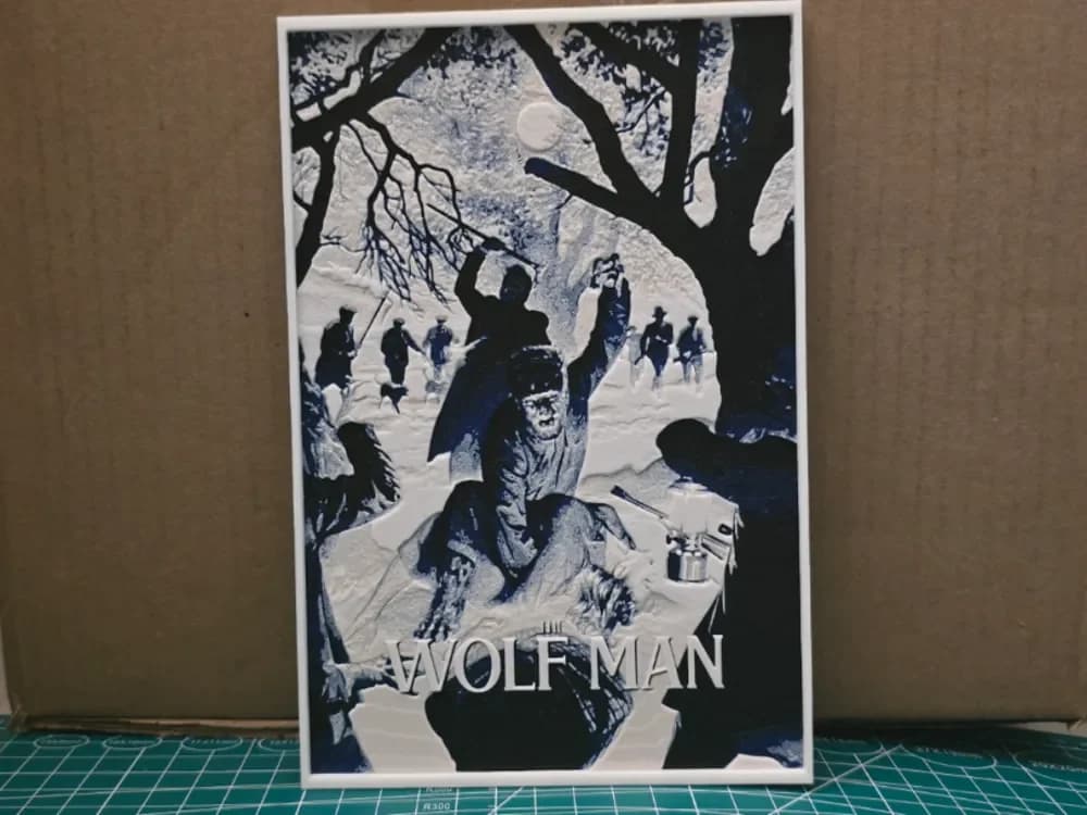 The Wolf Man Movie Poster - Hueforge Art