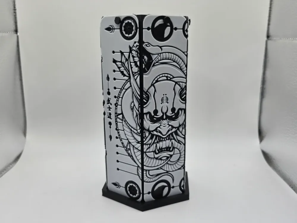Bookmark Triptyque Oni Snake by Kactus Fpv HueForge model: Bookmark Triptyque Oni Snake by Kactus Fpv