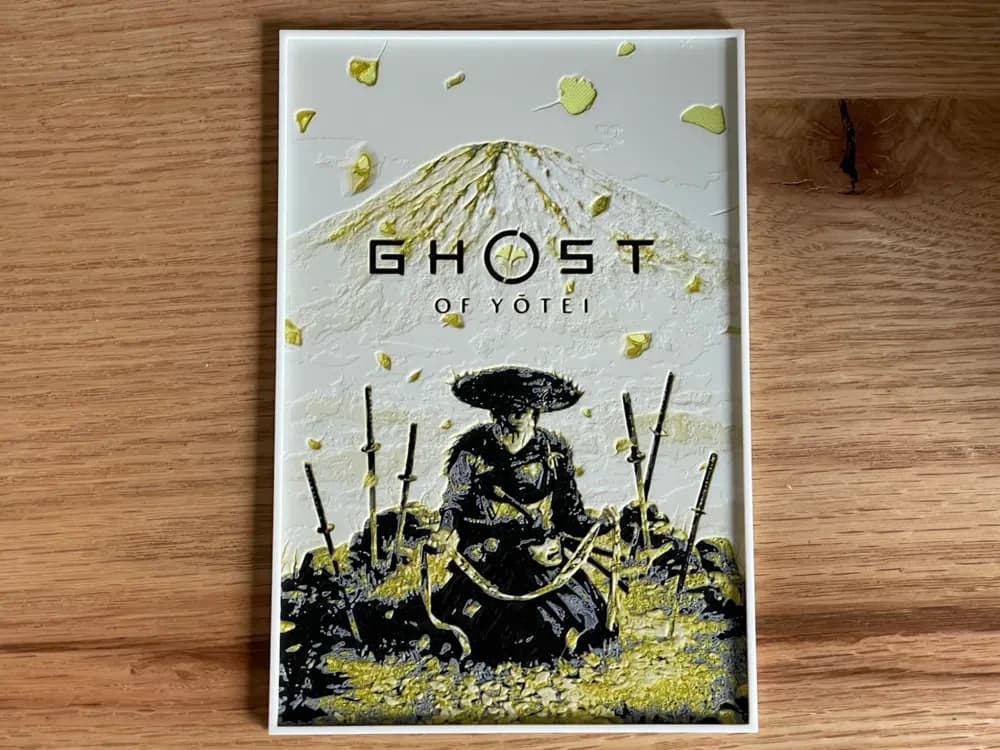 Ghost Of Yotei - Hueforge Video Game Poster Ghost Of Yotei - Hueforge Video Game Poster