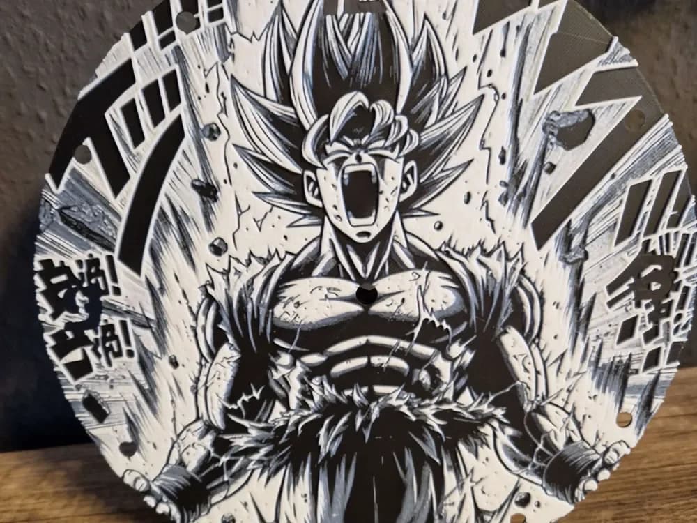 Goku Rage Clock Goku Rage Clock