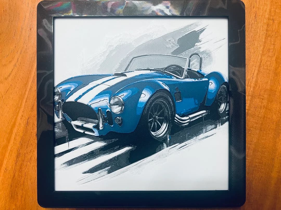 Shelby Cobra by JustBe 3D Printing HueForge model: Shelby Cobra by JustBe 3D Printing