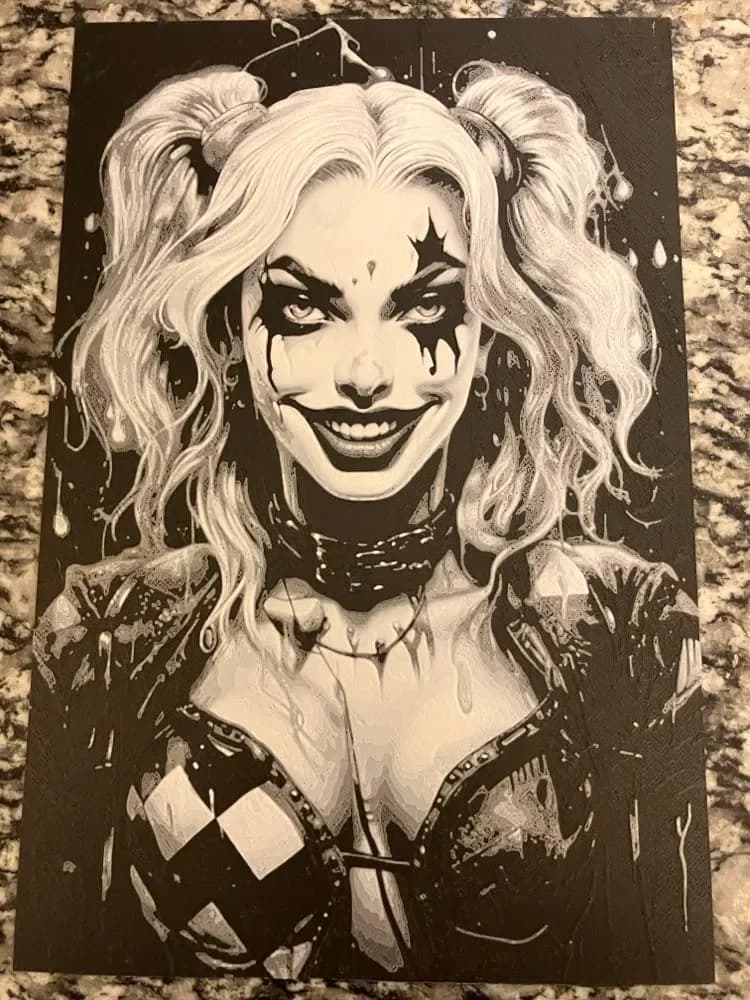 Harley Quinn includes A1 mini size (Hueforge Print) Harley Quinn includes A1 mini size (Hueforge Print)