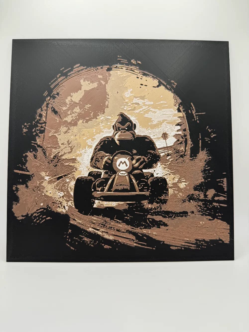 HueForge model: Donkey Kong - 4 Colour - Mario Kart Hueforge by Canadian Gamer