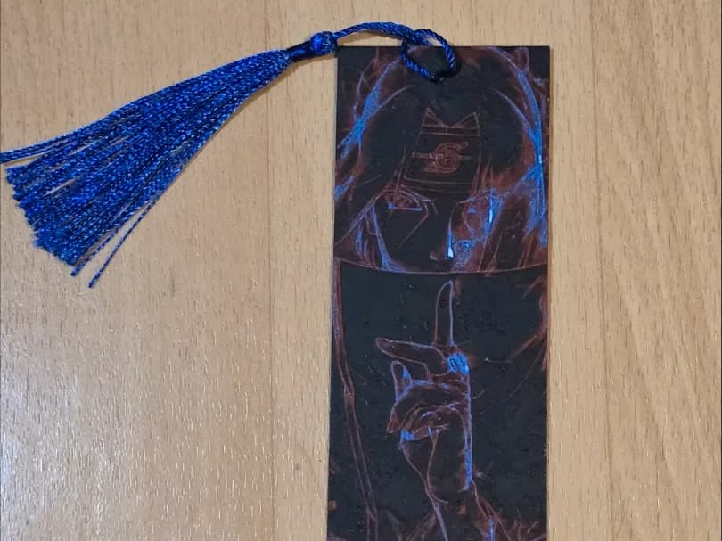 Sasuke Bookmark by 3D-Mentiel HueForge model: Sasuke Bookmark by 3D-Mentiel