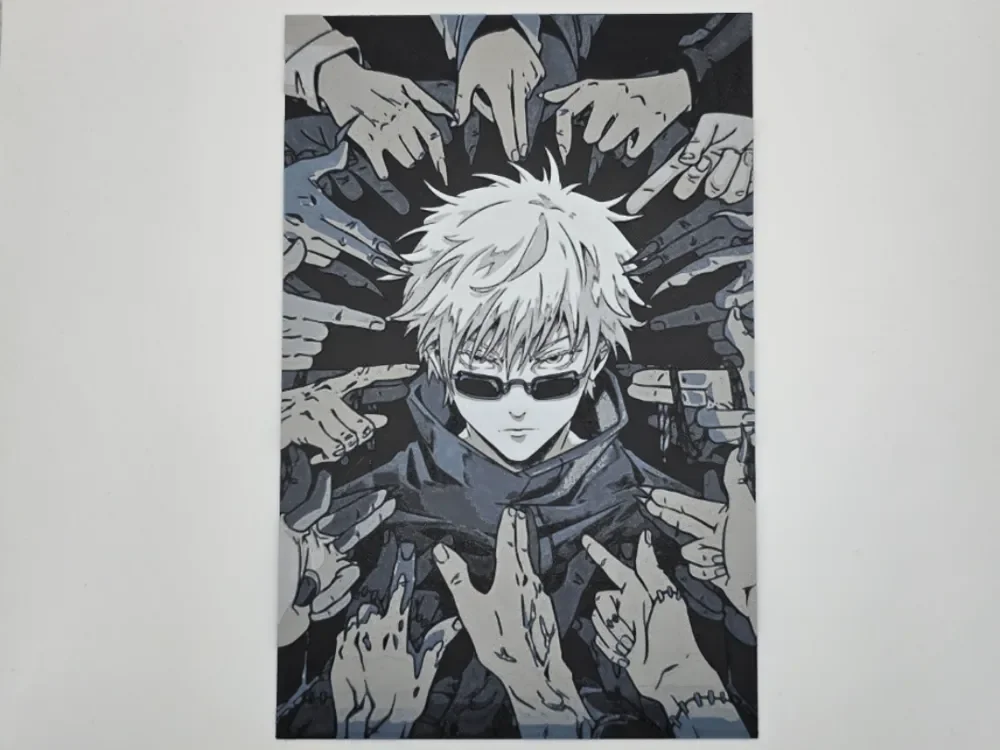 Satoru Gojo by Kactus Fpv HueForge model: Satoru Gojo by Kactus Fpv