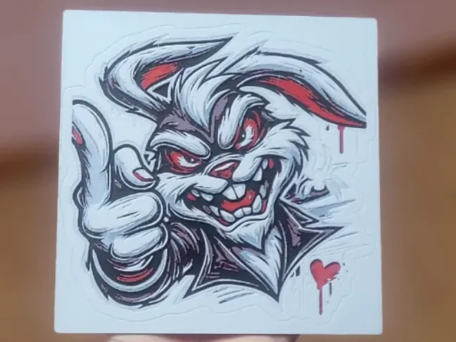 Savage Bunny by Poly3D HueForge model: Savage Bunny by Poly3D