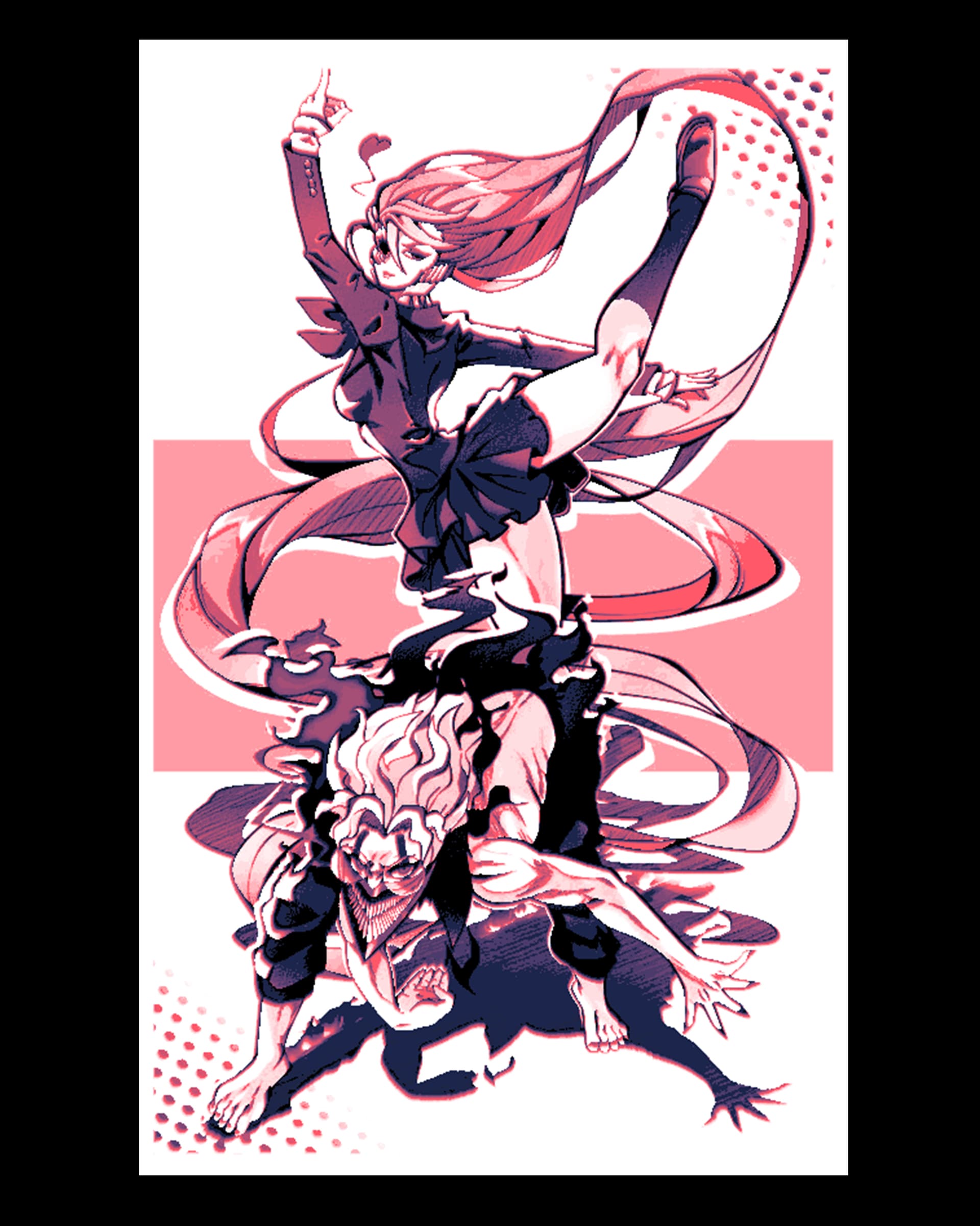 Dandadan fan art - Aira Shiratori and Ken Takakura (Okarun) in Demon Forms Dandadan fan art - Aira Shiratori and Ken Takakura (Okarun) in Demon Forms