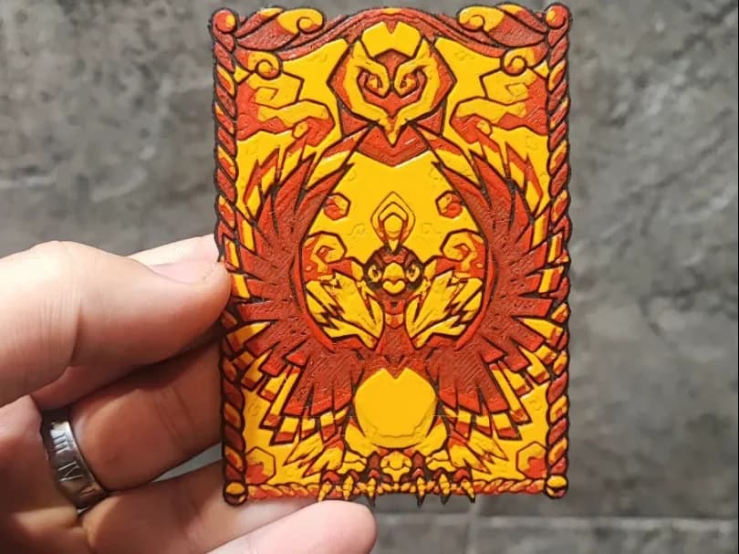 Legendary card 2 by Garuda3D HueForge model: Legendary card 2 by Garuda3D