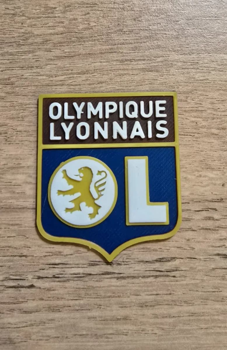 Olympique Lyonnais Logo by Kactus Fpv HueForge model: Olympique Lyonnais Logo by Kactus Fpv
