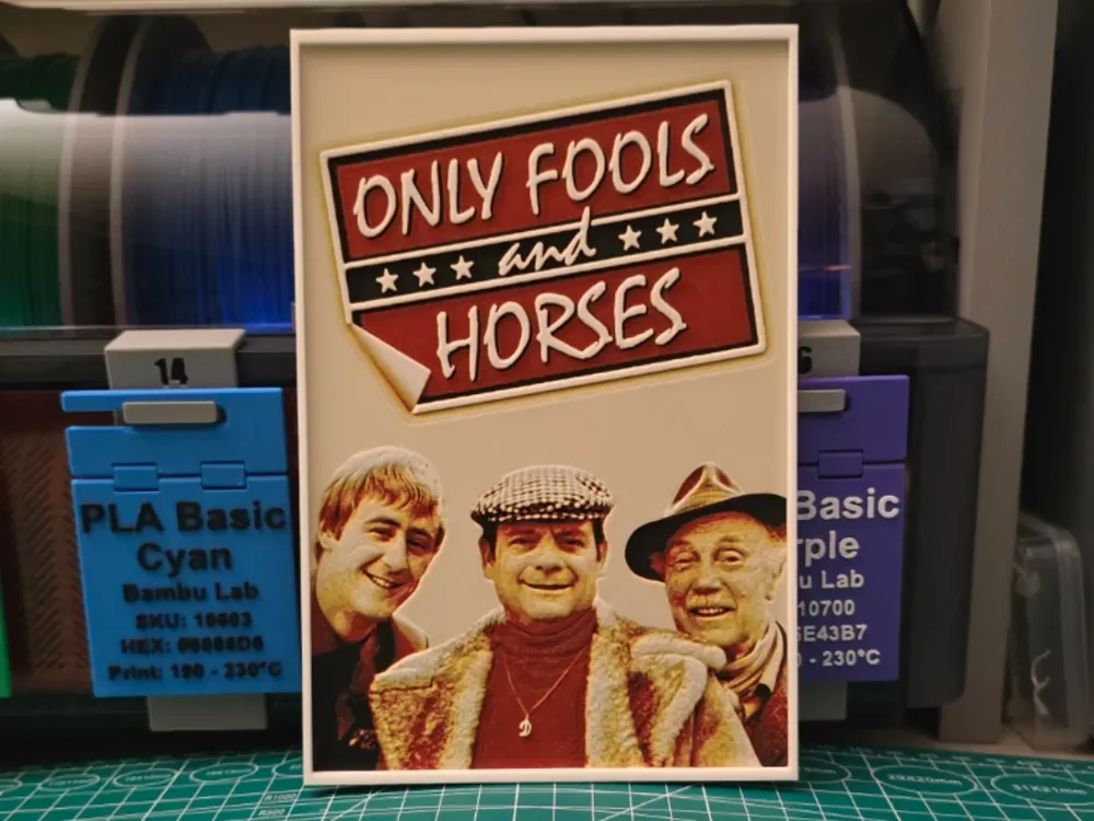 Only Fools and Horses Poster - Hueforge Art by Lumpy3D HueForge model: Only Fools and Horses Poster - Hueforge Art by Lumpy3D