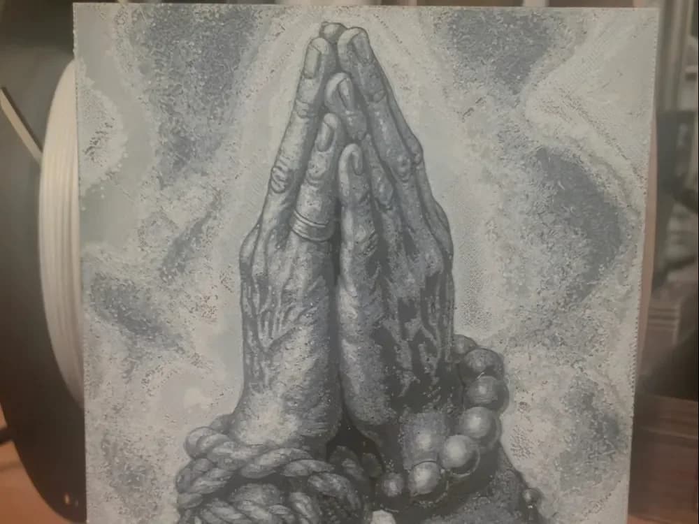 pray + beads by Buntsta HueForge model: pray + beads by Buntsta