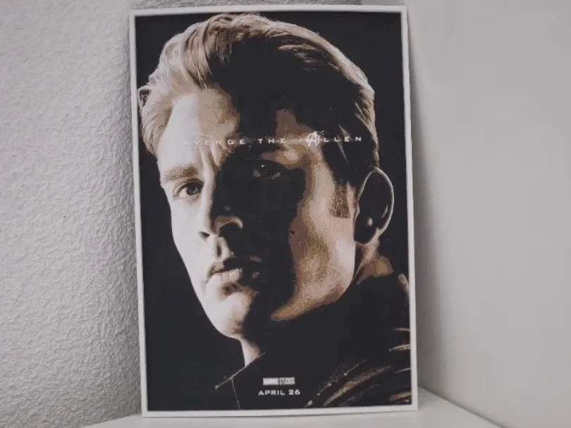 Avengers Endgame Captain America Hueforge 162x240 by RIVY3Dprint HueForge model: Avengers Endgame Captain America Hueforge 162x240 by RIVY3Dprint