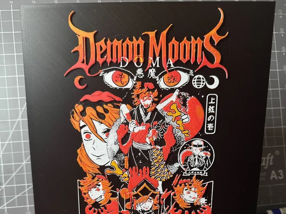 HueForge model: Hueforge of Upper moon Two Doma from Demon Slayer by SBC Creations