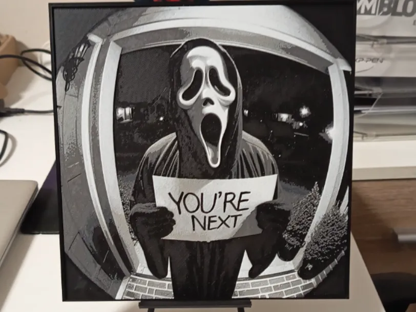 Ghostface Youre next Hueforge by 3DNesy HueForge model: Ghostface Youre next Hueforge by 3DNesy