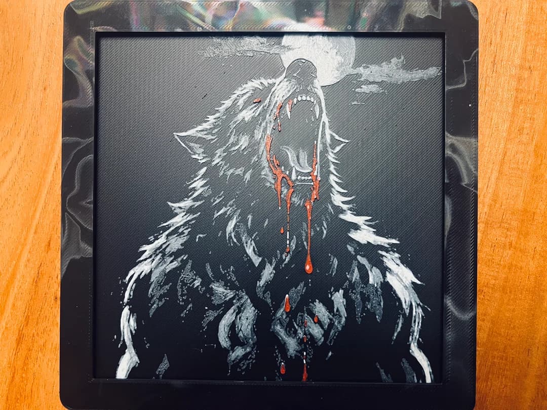 Werewolf(Color) by JustBe 3D Printing HueForge model: Werewolf(Color) by JustBe 3D Printing
