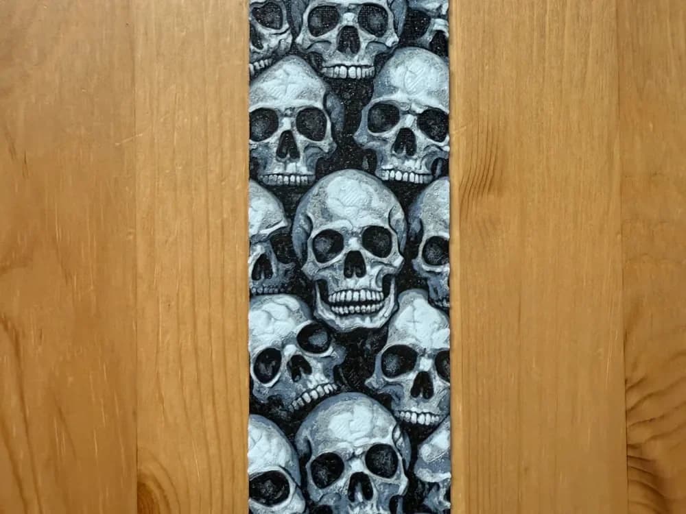 Stone Effect Skull Bookmark by Morganja HueForge model: Stone Effect Skull Bookmark by Morganja