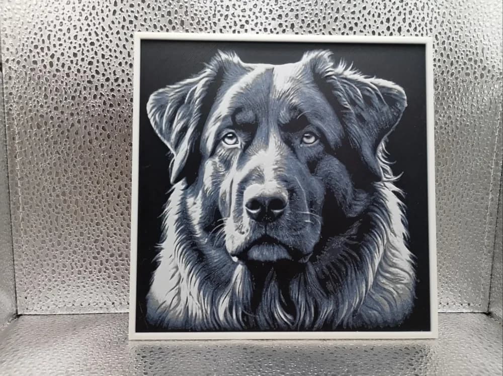 Caucasian Shepherd – Hueforge by Borishotch Industries HueForge model: Caucasian Shepherd – Hueforge by Borishotch Industries