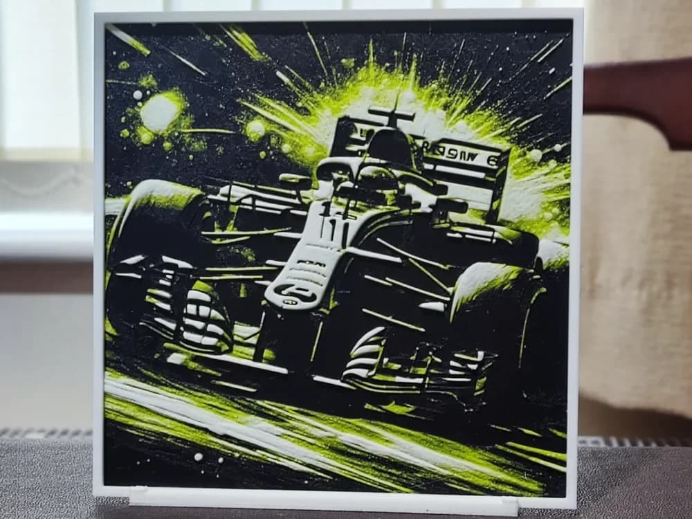 Formula 1 (3) - HueForge 3-Color by BoDad HueForge model: Formula 1 (3) - HueForge 3-Color by BoDad