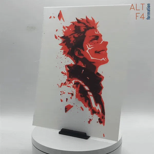 Sukuna with backlight effect - Jujutsu Kaisen by Altf4-Formation HueForge model: Sukuna with backlight effect - Jujutsu Kaisen by Altf4-Formation