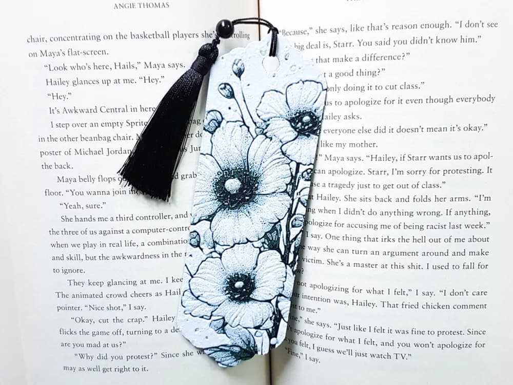 Floral Bookmark, Flowers by Dame Jo HueForge model: Floral Bookmark, Flowers by Dame Jo