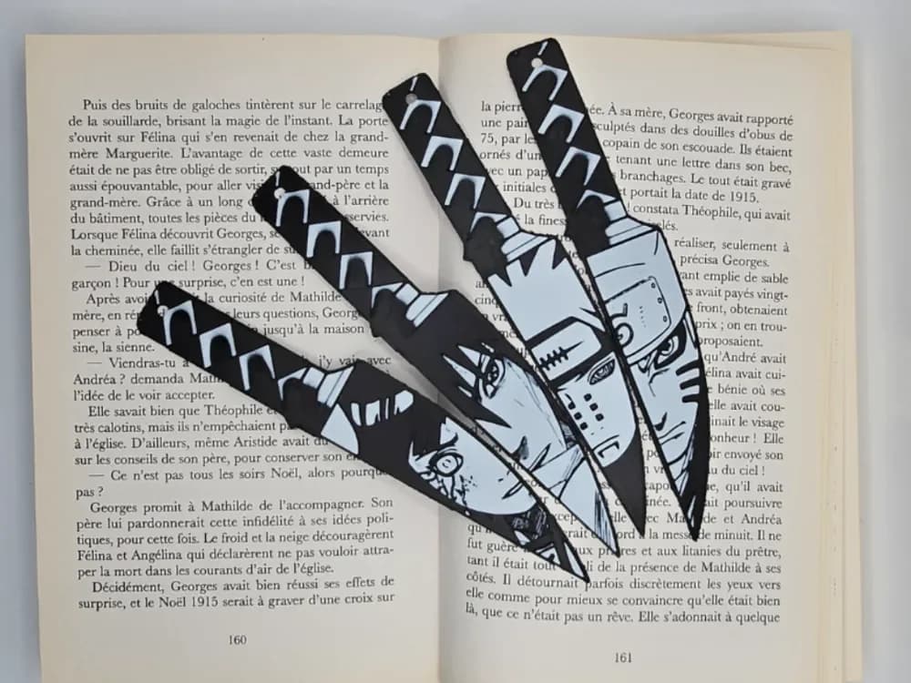 Bookmarks Naruto knife by Kactus Fpv HueForge model: Bookmarks Naruto knife by Kactus Fpv