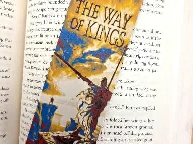 The Way of Kings 50mm x 150mm Bookmark by MythicHue's HueForge model: The Way of Kings 50mm x 150mm Bookmark by MythicHue's