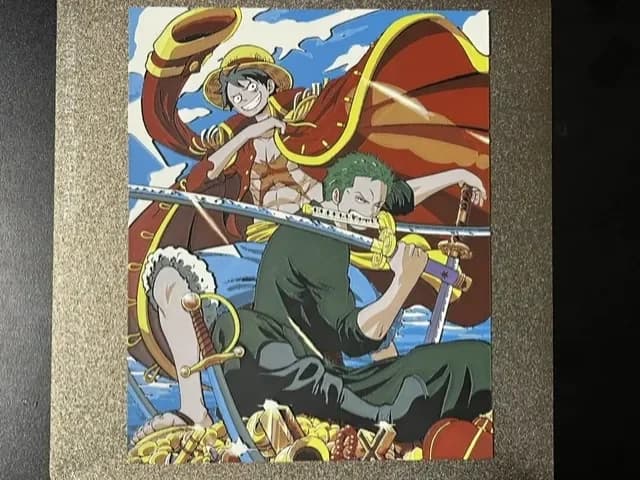 Luffy and Zoro One Piece Hueforge by FantasyZ HueForge model: Luffy and Zoro One Piece Hueforge by FantasyZ