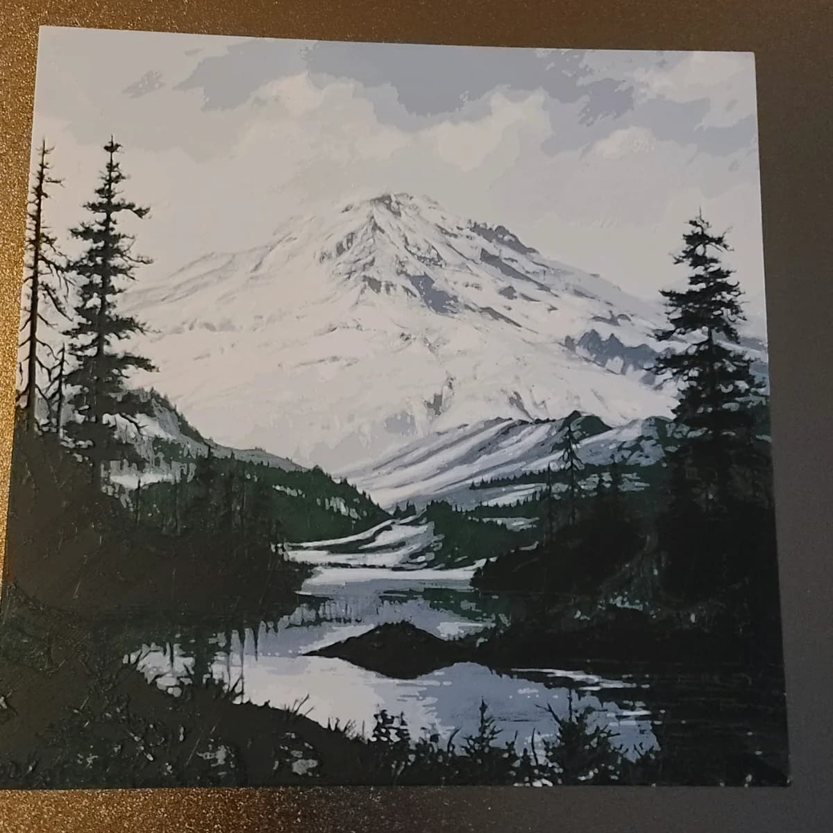 Mt. Rainier Hueforge by the_bearded_jedi HueForge model: Mt. Rainier Hueforge by the_bearded_jedi