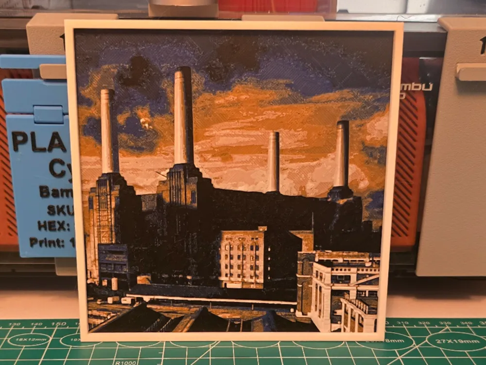 Pink Floyd "Animals" Album - Hueforge Art by Lumpy3D HueForge model: Pink Floyd "Animals" Album - Hueforge Art by Lumpy3D