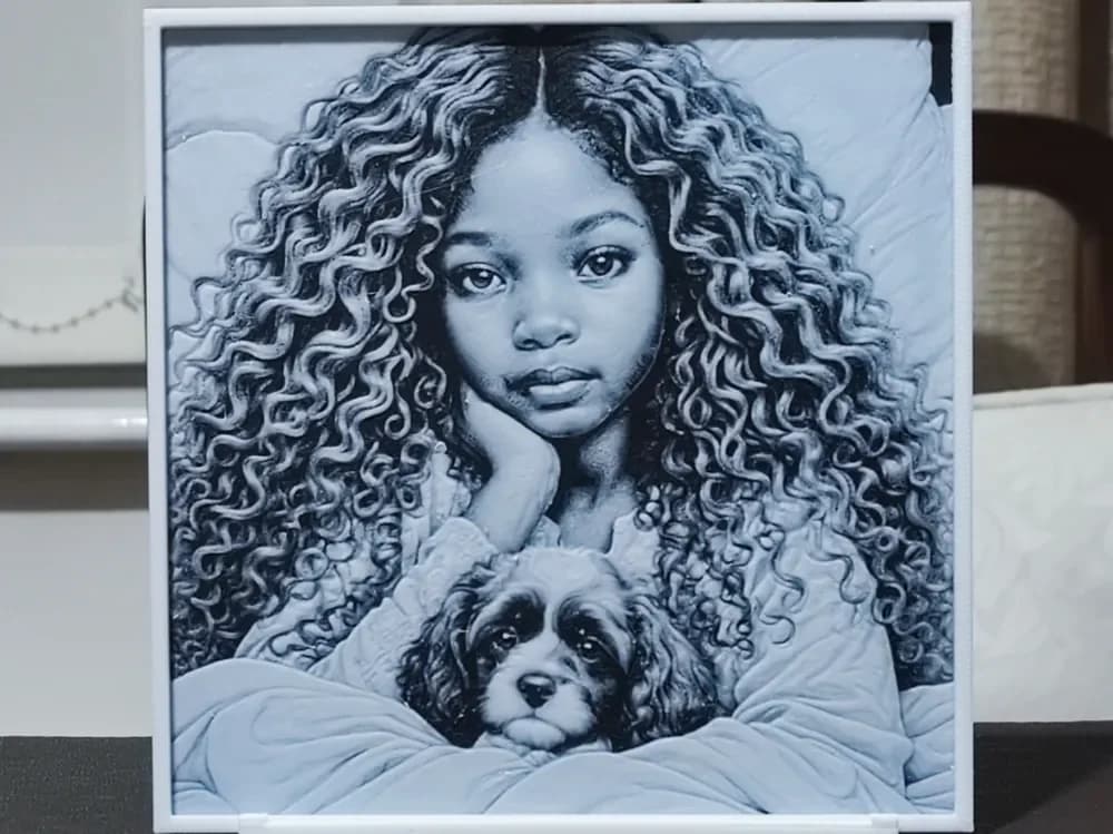 HueForge model: Best Friends - HueForge 3 Color by BoDad